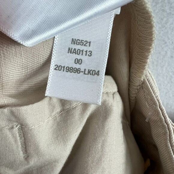 Madewell Pants Women's Size 00 Beige The Harlow Linen Wide Leg Drapey Twill - Picture 10 of 10